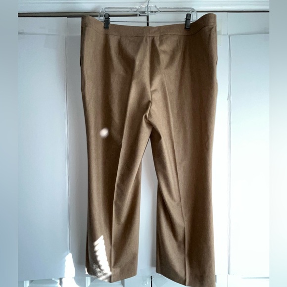 Lafayette 148 caramel color cropped wool pants, sz 16 - Picture 5 of 5